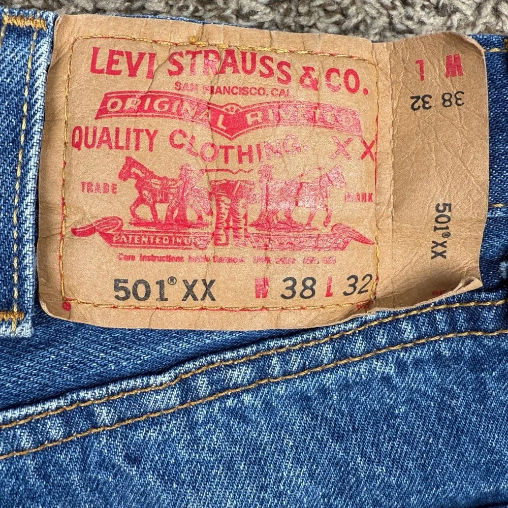 Levi's‎ 501XX Button Fly Jeans 38x32 Made Guatemala 1999–2003 Vintage Denim